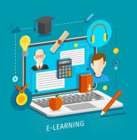 vector-e-learning-concept-flat